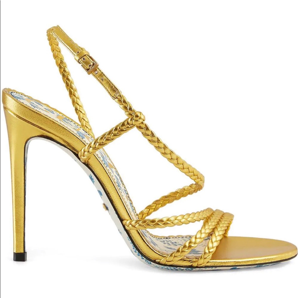 Authentic Gucci women braided sandal